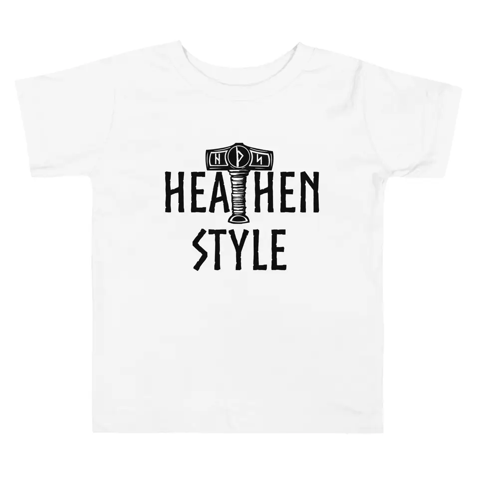 Viking Unisex Toddler Short Sleeve Tee Blue, front view