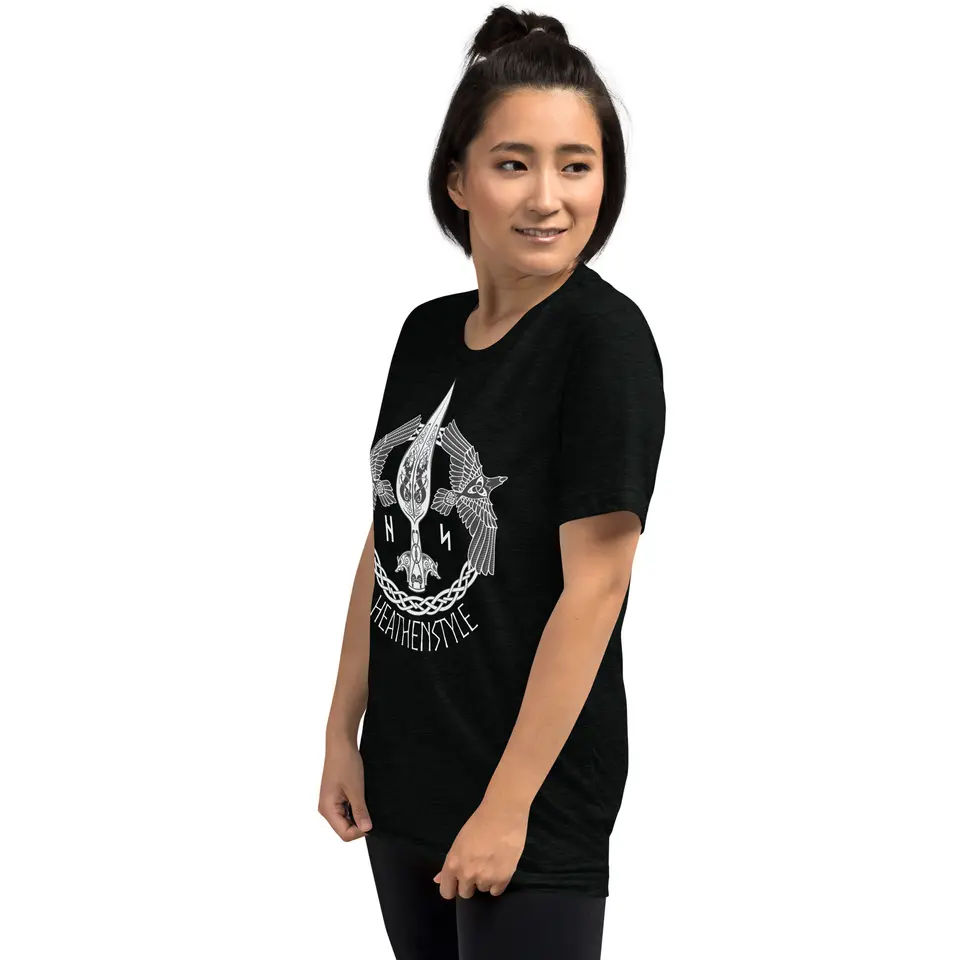 Odin’s Ravens UniSex TriBlend Tee, left side